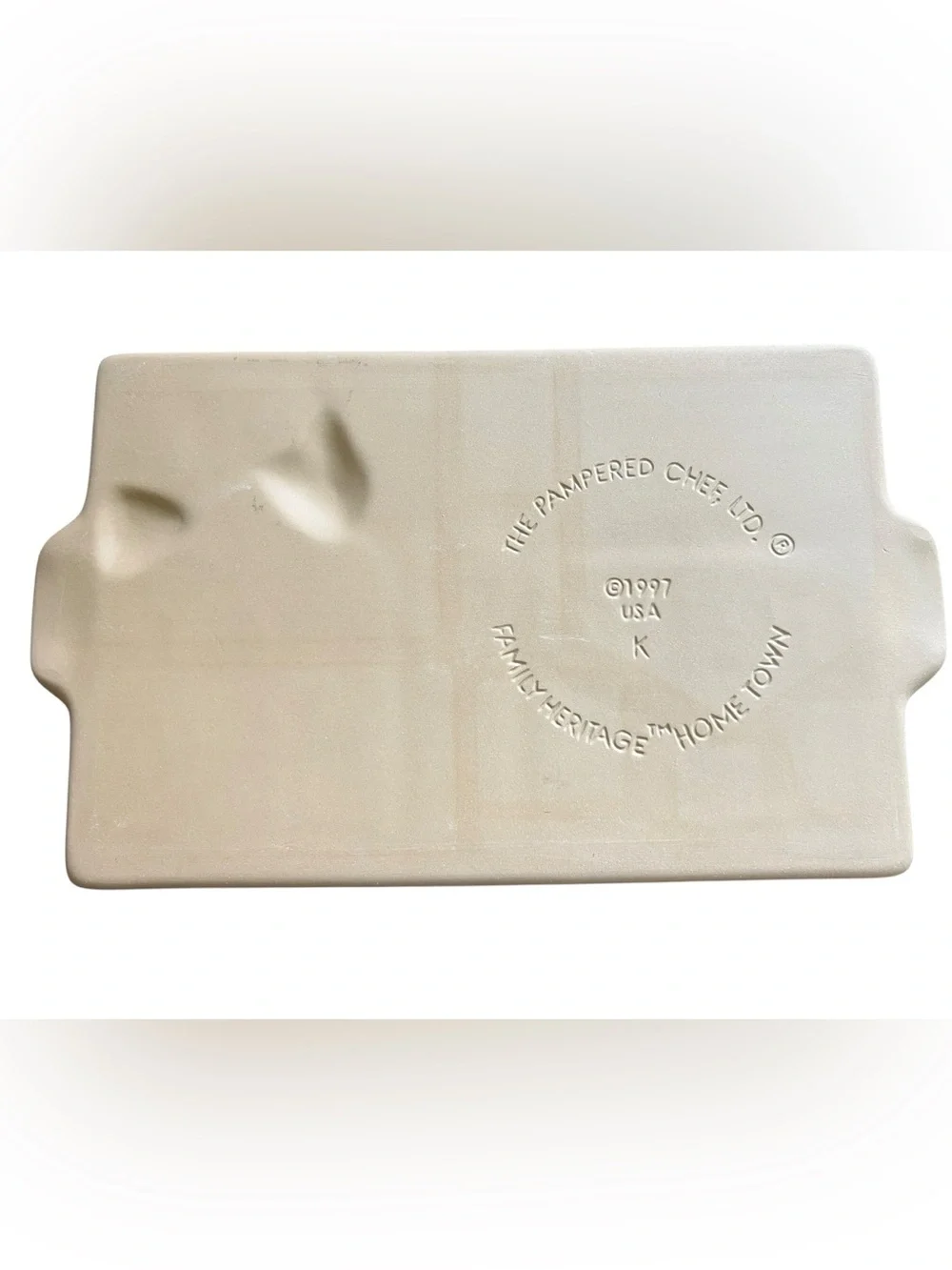 Pampered Chef Vintage Gingerbread Stoneware Cookie Mold Set NWOT Unused